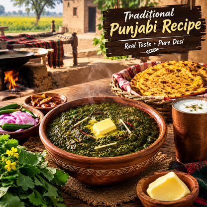 Premium Punjab Ka Saag – Traditional Desi Taste | 1 KG