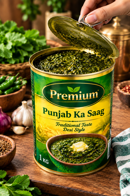 Premium Punjab Ka Saag – Traditional Desi Taste | 1 KG
