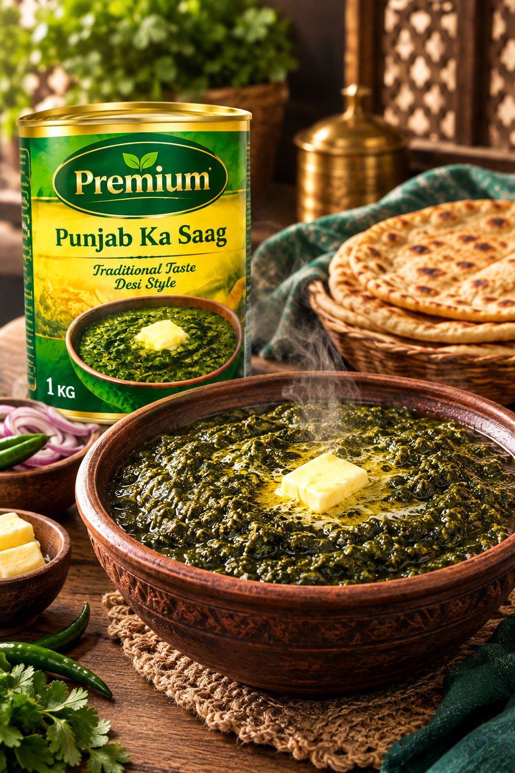 Premium Punjab Ka Saag – Traditional Desi Taste | 1 KG